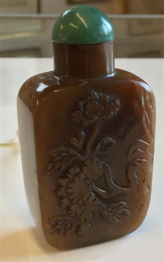 Chinese brown Jasper snuff bottle, 1800-1900